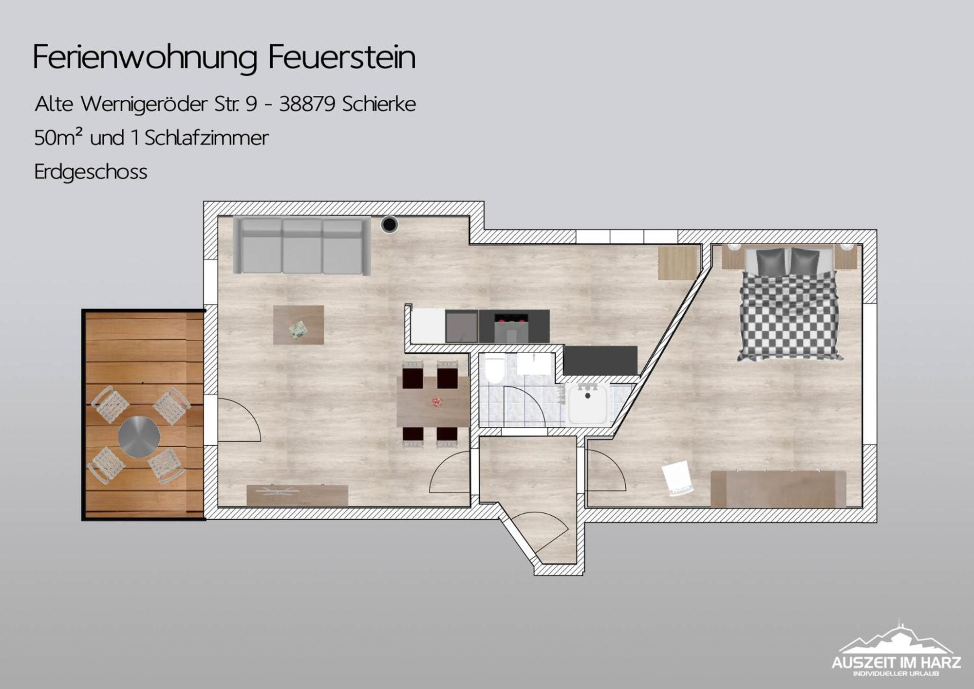 Auszeit Im Harz Haus 1 Wohnung Feuerstein Ширке Экстерьер фото